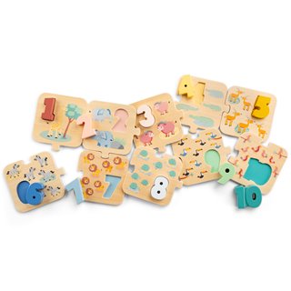 Nummer puzzel - safari